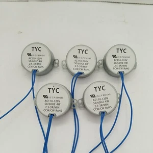 5x TYC-50 AC 12/110/220V 4W 50/60Hz Synchronous Motor 2.5/3/5/6RPM For Microwave - Picture 1 of 8