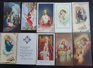 Vintage Prayer Cards and Religious Ephemera Lot of 25 Pieces Mostly 1930s-1950s - Picture 1 of 17