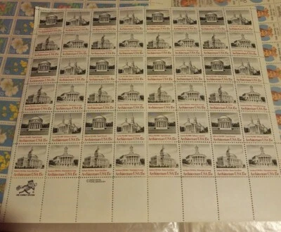 Scott 1762a American Architectures sheet 15 cents 1979 as seen - Image 1 of 2