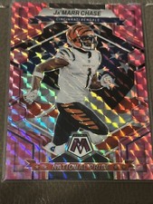 2023 Panini Mosaic Jamarr Chase Pink Prizm National Pride Card