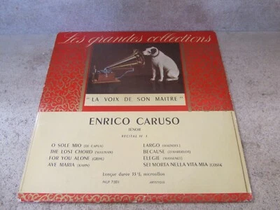 Vinyle, LP, 10", Mono, Album /  ENRICO CARUSO Ténor Recital N°1 - Photo 1/4