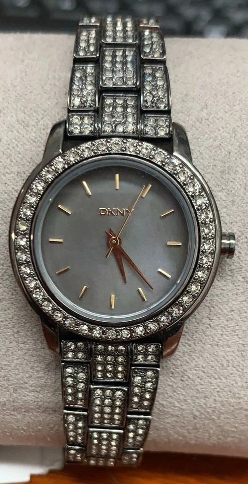 DKNY Gunmetal with Glitz Stainless Steel Women's Watch NY8684 - Image 1 of 1