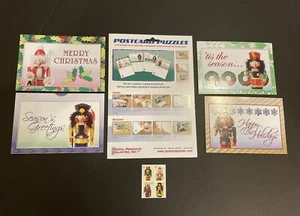 US 2008 Christmas Stamp Set #4363a +Matched Set of Postcard Puzzles+Holiday Gift - Picture 1 of 1