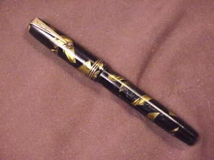 *PARKER DELUXE CHALLENGER, GFT, BF,1937, GREEN PEARL/BLACK, ARROW NIB, EXC.COND - Picture 1 of 8