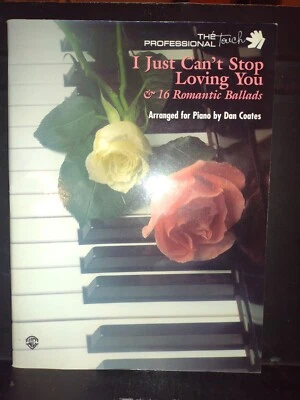 Dan Coates 1980's Piano Songbook Professional Touch 17 Songs I Can't Stop U New - Image 1 of 4