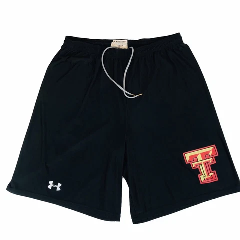 Under Armour Shorts Black Texas Tech Red Raiders Tech Size L Large Basketball Cover