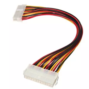 ATX 24 Pin Male to Female Extension Cable Internal PC PSU TW Power Le&NS - Picture 1 of 6