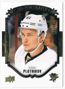 2015-16 UPPER DECK UD PORTRAITS GOLD SERGEI PLOTNIKOV 60/99 PITTSBURGH PENGUINS