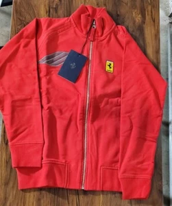 Scuderia Ferrari Boy California Full Zip Sweater Jacket sz 9/10 Years - Picture 1 of 7