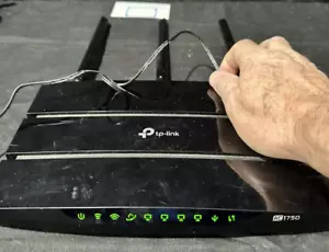 TP-Link Archer A7,AC1750 Wireless Dual Band Gigabit Router four cat 4 cat 5 port - Picture 1 of 16
