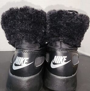 Nike Kaishi Winter High Top Lined Black Snow Sneaker Boots Women’s Size 6.5