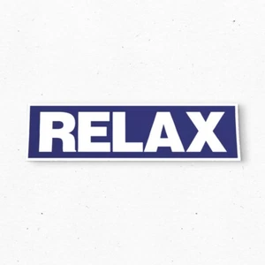 RELAX Bumper Sticker - Funny Vintage Style - Vinyl Decal 80s 90s - Bild 1 von 4
