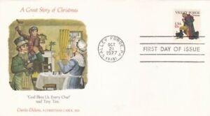 United States 1977 A Christmas Carol FDC Valley Forge Cancel unaddressed VGC