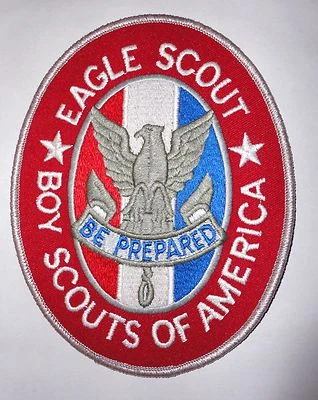 Eagle Scout Jacket Patch 6x4 in. "Boy Scouts of America"  - DISCONTINUED ITEM - Image 1 of 2