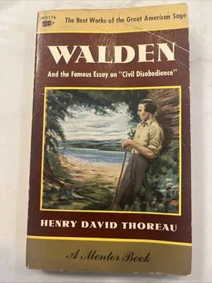 Walden and Civil Disobedience by Henry David Thoreau. Mentor Books. 1959. - Image 1 of 4