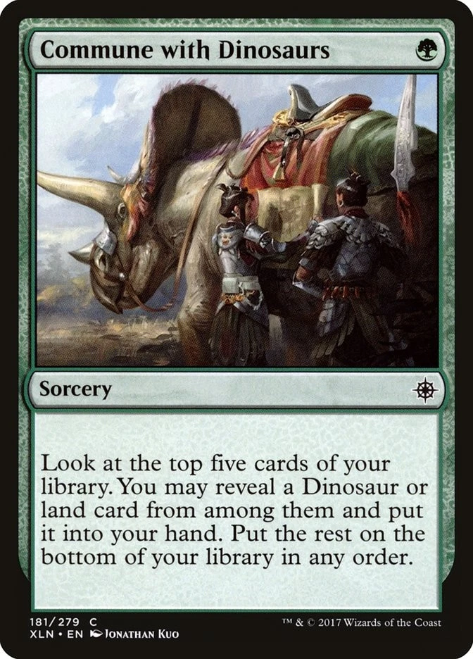 Commune with Dinosaurs [Ixalan] (XLN 181) Near Mint - Image 1 of 1