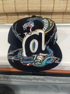 Atlanta Braves Cobra Schlangenhut Cooperstown Kollektion tailliert flache Krempe Gr. 7 1/8 - Bild 1 von 4