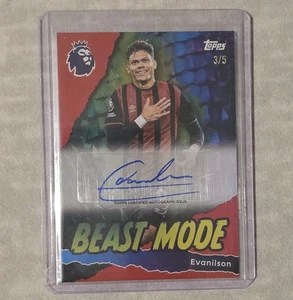 Topps Premier League 2025-2026 AFC Bournemouth Beast Mode Auto Evanilson 3/5 - Bild 1 von 8