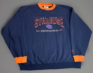 Sudadera De Colección Años 90 Syracuse University Naranja Hombres Lee Sport Cuello Redondo 2XL - Imagen 1 de 7