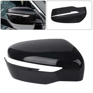 Right O/S Door Wing Mirror Cover Cap Gloss Black for Nissan Qashqai J11 13-2022 - Picture 1 of 12