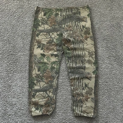 Pantalones deportivos vintage Y2K RealTree camuflados para hombre grandes Jerzees al aire libre hechos en EE. UU. Foto 1 de 4