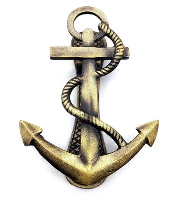 Aldabas de anclaje de metal con acabado antiguo para puerta delantera de alta resistencia para jardín madera... Foto 1 de 4