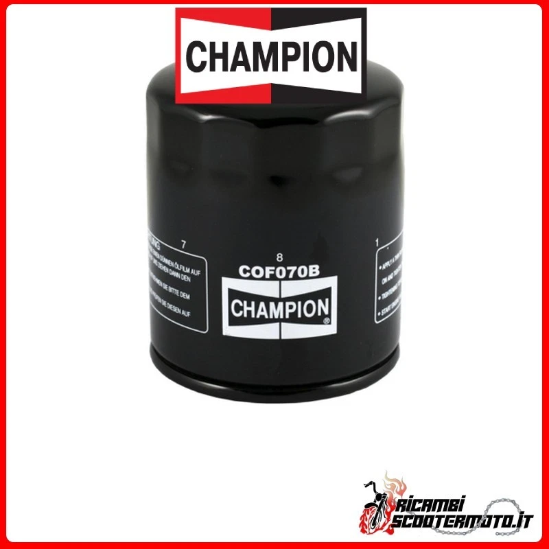 Champion Oil Filter COF070B HARLEY DAVIDSON FLHT 1340 ELECTRA GLIDE STANDARD 1996- - Image 1 of 1