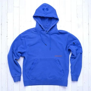 Sudadera con capucha azul de ingeniería Jordan Brand 23 súper pesada talla pequeña - Imagen 1 de 10
