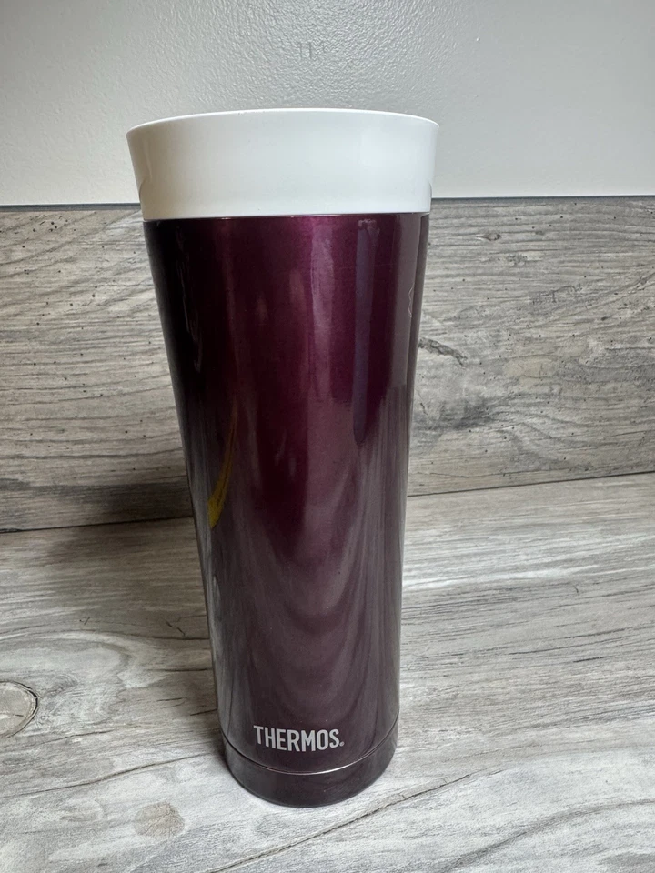 THERMOS 16 Ounce Stainless Steel Vacuum Insulated Travel Tumbler Purple Rare - Image 1 of 4