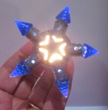 1930s C-6 Kristal Star Reliance Christmas Light Cobalt Blue Point (a) Works