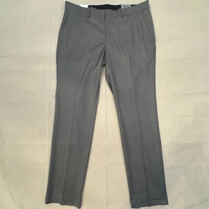 Kenneth Cole Tech Flex Fit Gray Dress Pants Reaction Straight Leg 36x32 NWT - Picture 1 of 16