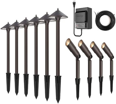  Kit de luces de paisaje de bajo voltaje iluminación de camino exterior luces puntuales de 12 V Foto 1 de 4