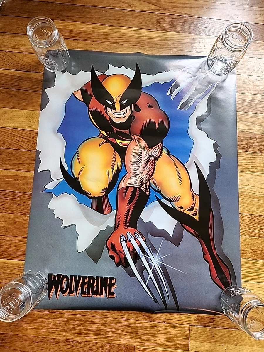 ウルヴァリン WOLVERINE ポスター MARVEL X-MEN ビンテージ VINTAGE 1989 Wolverine Poster X-Men Marvel 23 x 35