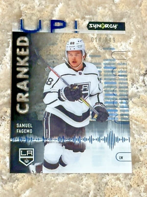 2022-23 UD Synergy Cranked Up Blue Samuel Fagemo #CU-SF Los Angeles Kings /249 - Image 1 of 2