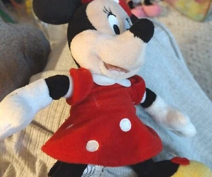 Vestido Disney Minnie Mouse Felpa Rojo Con Lunares Blancos 9" - Imagen 1 de 7
