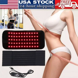 660nm Red &850nm Near Infrared Light Therapy Waist Wrap Pad Belt For Pain Relief - Picture 1 of 11