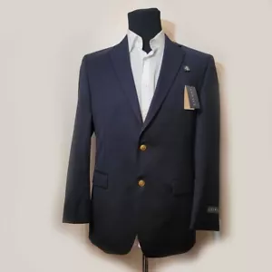 Lauren Ralph Lauren Men 40R Navy Blue Wool Blend Blazer NWT - Picture 1 of 23