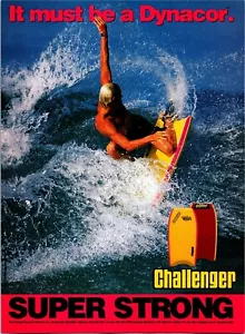 Bodyboard Dynacor Challenger Chris Tennberg anuncio impreso decoración de pared efímero - Imagen 1 de 1
