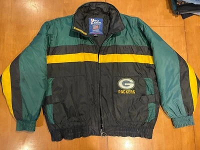 Pro Player Green Bay Packers Winter Jacket NFL Vintage Men's XL - Image 1 of 4