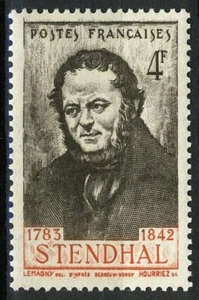 France 1942, Henri Beyle (1783-1842), writer VF MNH, Mi 561 - Picture 1 of 1