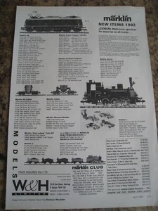 MARKLIN NEW ITEMS DELTA MULTI-TRAIN OPERATIONS HASTINGS 1992 ADVERT A4 FILE 47 - Picture 1 of 1