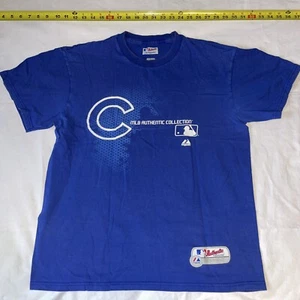 Chicago Cubs Shirt MLB Authentic Collection Mens Large Blue Logo Graphic - Picture 1 of 4