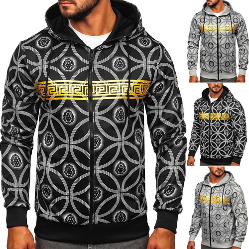 SACAI Felpa con cappuccio felpa con cappuccio maglione fantasia uomo stampa BOLF