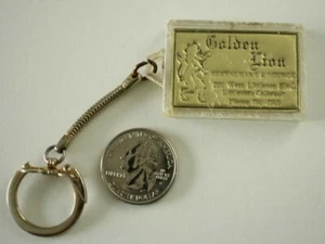 Golden Lion Restaurant Lounge Littleton Colorado Keychain Key Ring #30437 - Picture 1 of 2