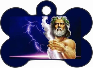 Pet Tags Personalized Pet ID tag for Dog BONE Tags ZEUS Custom DEEP ENGRAVING - Picture 1 of 2