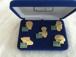 WALT DISNEY CLASSIC COLLECTION 5TH ANNIV 1992-1996 PRODUCTION MARKS - PINS - NIB - Picture 1 of 5