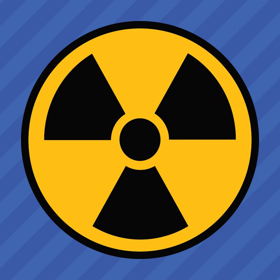 Nuke Radioactive Nuclear Radiation Warning Symbol Vinyl Decal Sticker