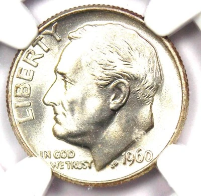 1960-P Roosevelt Dime 10C Coin 1960 - NGC MS67+ FT (Plus Grade) - $3,000 Value! - Image 1 of 4