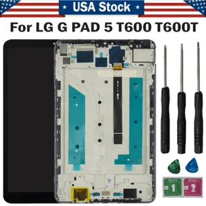 For LG G PAD 5 10.1 T600 LCD Display Touch Screen Digitizer Assembly Frame - Picture 1 of 6