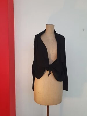 Maggie T Jacket 3 Cardigan Net Fabric Black (#1) - image 1 of 4